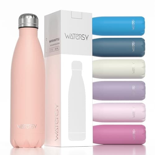 Gourde WATERSY Isotherme Acier Inoxydable Double Paroi Garde Fraîcheur 24h et Chaleur 12h - Sport Sans BPA - 500 ml