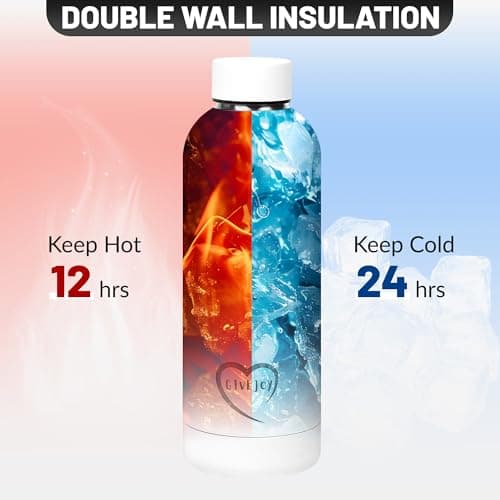 Bouteille Isotherme Inox 500ml Sans BPA | Sport & Randonnée pour Enfants | Réutilisable & Bureau-Vélo-Voyage