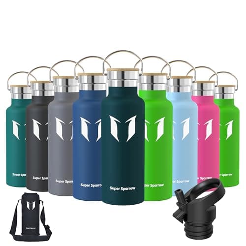 Super Sparrow Gourde Isotherme - Bouteille Étanche Sport - 500ml/750ml - Pour Plein Air & Quotidien - Gourde En INOX Bou