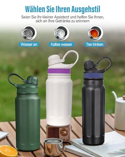 Bouteille Isotherme Gourde Inox 500ML Voyage Gym École Sans BPA