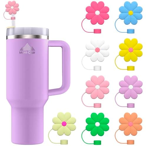 Mont-Clair 9 Embouts en Silicone pour Pailles + Bouchon Paille Compatible avec les Tumblers et Bouteilles d'Eau - Access