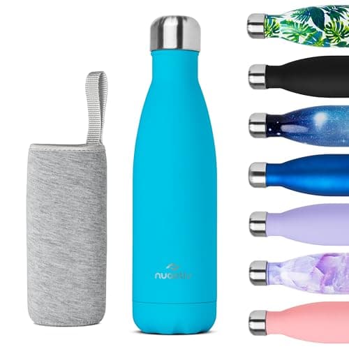 Nuactiv Bouteille Isotherme 24h 500ml pour Course et Vélo, Acier Inoxydable Sans BPA, Thermos Sport 500ml — Bleu Sarcelle