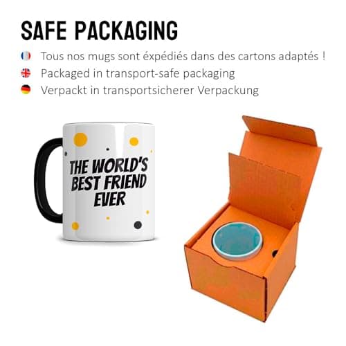 Chérie Tasse Personnalisée au Prénom - Cadeau Original d'Anniversaire, 330ML avec Plusieurs Motifs - Tasse Cadeau Rigolo