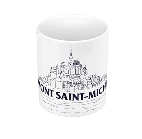 Tasses céramique minimaliste de Mont Saint Michel pour touristes normands