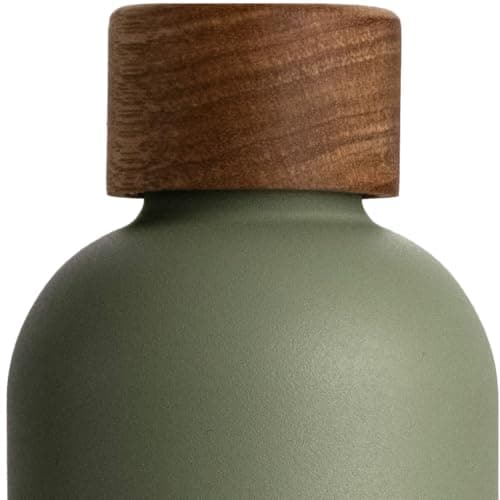 T&N Bouteille Isotherme 1L en Acier Inoxydable Étanche pour Boissons Gazeuses, Conserve le Froid 29h et la Chaleur 14h, — Olive Green