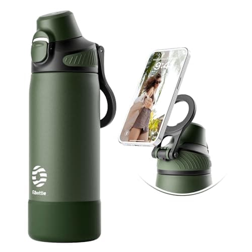 Bouteille Isotherme FJBottle Gourde 600ml/700ml/1L pour Sport et Voyage - Ouverture en Un Clic, Sans BPA, Bouteille Inox