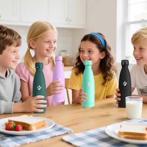 Motswedi Gourde Isotherme 24h Froid & 12h Chaud, Réutilisable, Bleu Vert pour Sport et Gym
Motswedi Gourde Inox sans BPA
