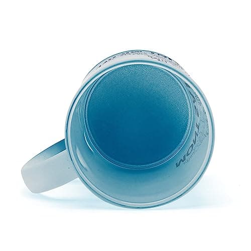 Mug en Verre Bleu Mont Saint Michel Minimaliste pour Touristes du Village Normandie