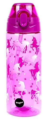 Fringoo Gourde Enfant Haute Qualité 100% sans Bisphénol A | Pour Garçons et Filles | École Primaire - 600 ml/20Oz — Unicorn Ombre
