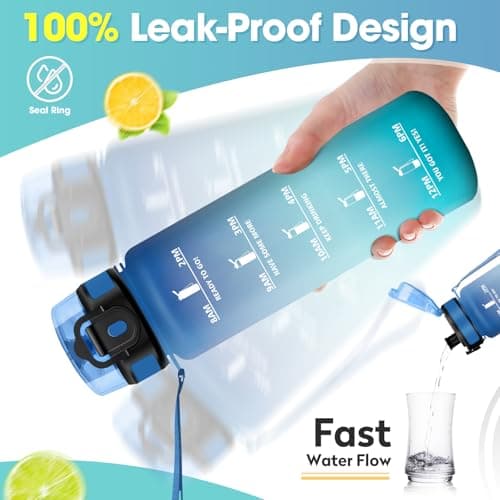 KollyKolla Gourde Enfant 500ml Étanche Sans BPA pour Sport Bureau École
