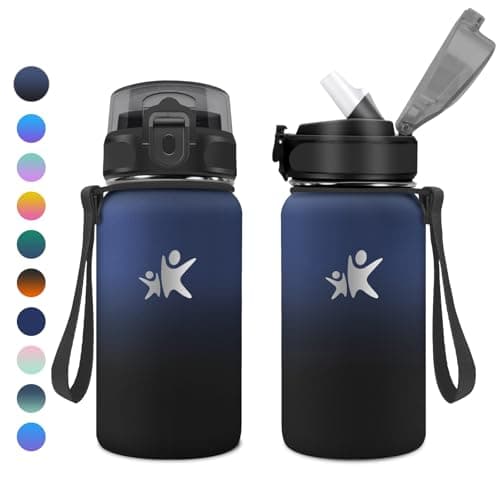 Gourde Isotherme KollyKolla 500ml pour Enfant | Étanche, Reutilisable sans BPA, pour l'école et le Bureau | Fitness