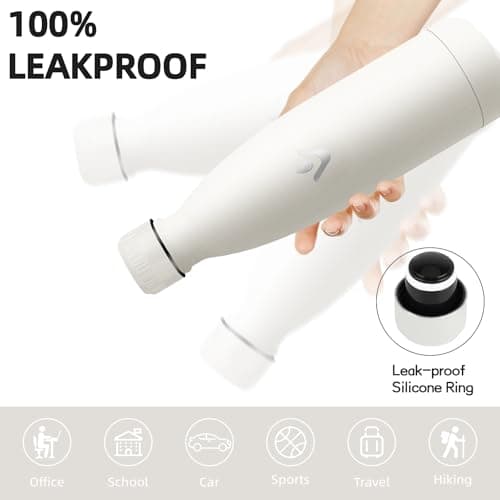 Gourde Isotherme Grsta 500ml Inoxydable Anti Fuite, Idéale Enfant Bureau Velo