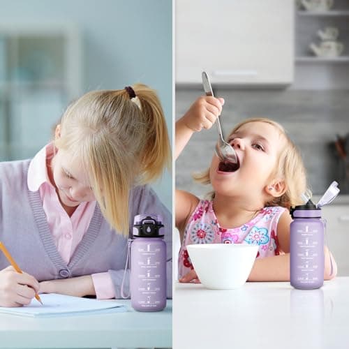Gourde Sport 500ml pour Enfant et Adulte | Étanche | Motivante | Idéale pour Randonnée, Sport et Yoga | Bouteille Reutil