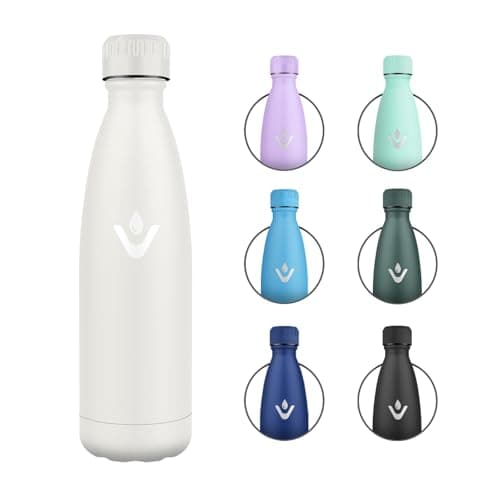 Bouteille Isotherme Inox 500ml pour Sport et Voyage Étanche et Réutilisable, Gourde Métal Woman and Man