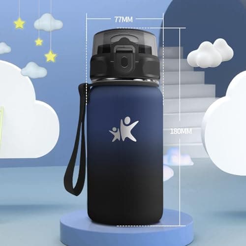 Gourde Isotherme KollyKolla 500ml pour Enfant | Étanche, Reutilisable sans BPA, pour l'école et le Bureau | Fitness