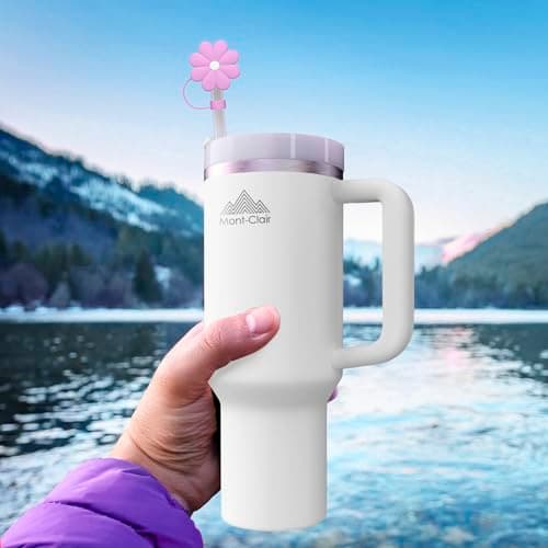 Mont-Clair 9 Embouts en Silicone pour Pailles + Bouchon Paille Compatible avec les Tumblers et Bouteilles d'Eau - Access