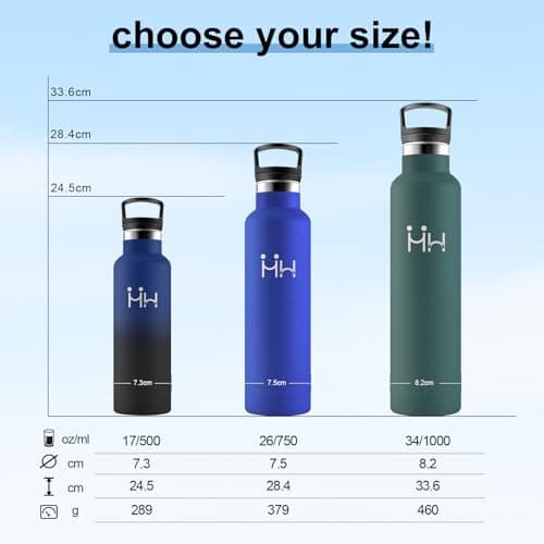 Bouteille Inox Étanche et Réutilisable pour Randonnée et Jogging