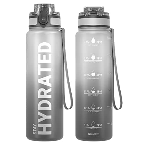 Bouteille d'Eau Sahara Sailor 1L, Sportive & Étanche pour Sport et Camping, Sans BPA et Reutilisable avec Marqueur de Te — B-tai Chi