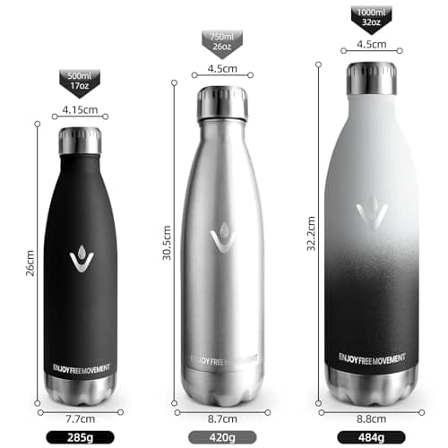 Gourde Isotherme Inox 500ML pour Running etÉcole - Bouteille Réutilisable Sans BPA