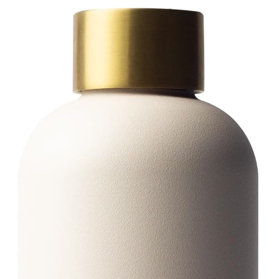 MAMEIDO Gourde Isotherme Pearl Marble Gold - Conserve la fraîcheur 24h & la chaleur 12h, Inoxydable & Sans BPA, 500ml — Ivory Beige Gold