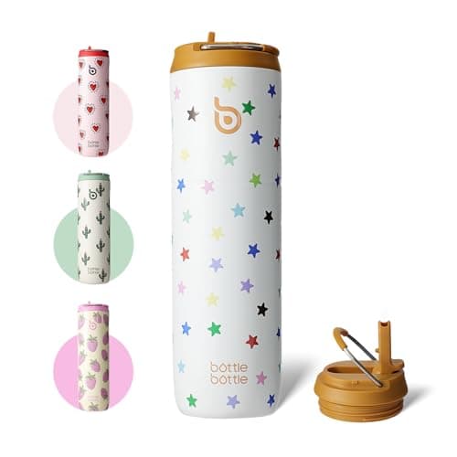 Bouteille d'eau isotherme en acier inoxydable pour sport et voyage - Rose clair, 710 ml,anti-fuite, sans BPA — Stellar Pop