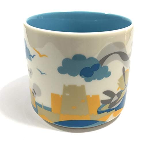 Starbucks Tasse à Café Bleu Clair Céramique Vous Êtes Ici 16oz Collectible USA Populaire