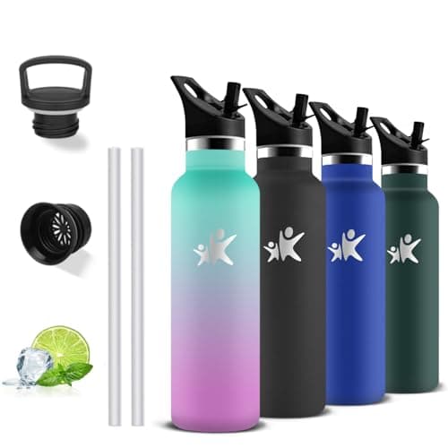 Gourde Isotherme Inox 500ml Anti Fuite pour Randonnée & Camping