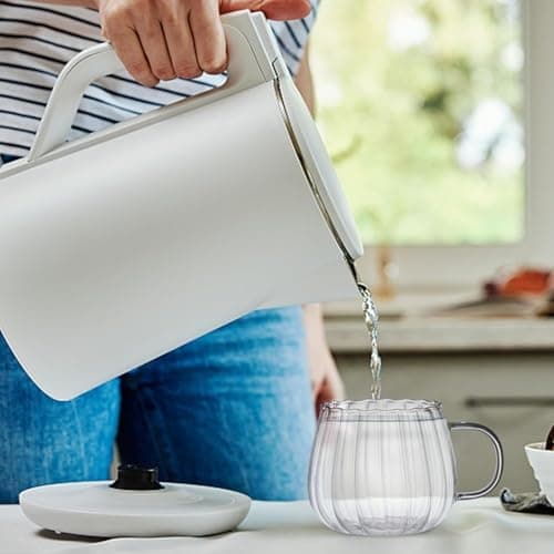 Lot de 2 tasses en verre transparent en forme de citrouille pour boissons chaudes, café, thé, maison et cuisine - résist