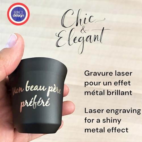 /title de la title optimisé pour SEO : Design français tasses espresso personnalisables - Bleu clair - 80ml /title