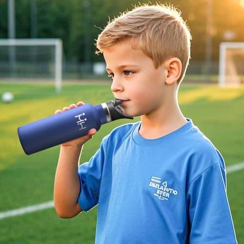HoneyHolly Bouteille Isotherme en Acier Inoxydable 500ml pour Enfants et Adultes - Isolation Anti-Fuite et Sans BPA