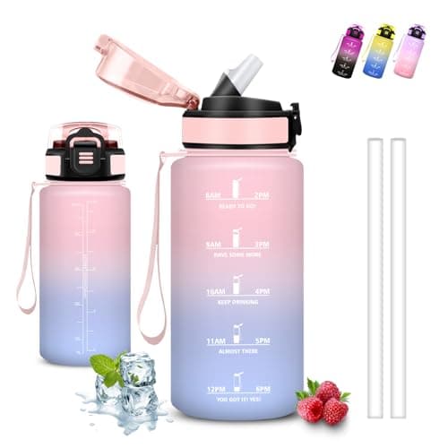 Gourde Enfant 500ml Anti Fuite pour École et Sports with Motivation Slogan | Facile à Nettoyer, Ideale pour Camping et V