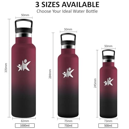 Gourde Isotherme Inox 500ml Enfant Anti Fuite Facile à Nettoyer pour École et Camping