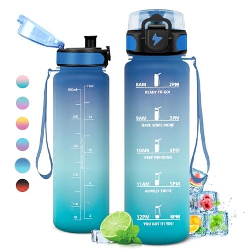 Gourde Enfant 500ml, Bouteille d'eau Étanche et Réutilisable pour Enfants, Gourde Sport avec Filtre et Marqueur de Temps