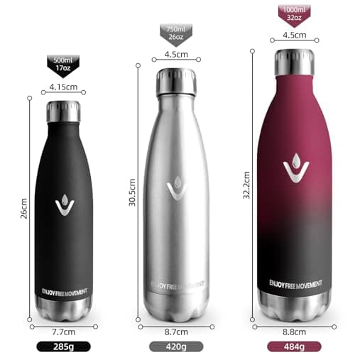 Gourde Isotherme Inox 1000ML pour Boissons Chaudes et Froides - Bouteille Double Mur Étanche Sans BPA