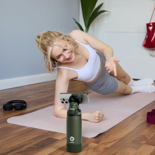 Bouteille Isotherme FJBottle Gourde 600ml/700ml/1L pour Sport et Voyage - Ouverture en Un Clic, Sans BPA, Bouteille Inox