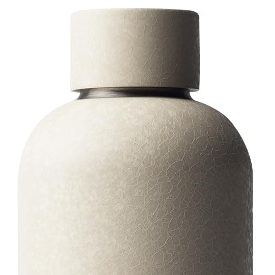 MAMEIDO Gourde Isotherme Pearl Marble Gold - Conserve la fraîcheur 24h & la chaleur 12h, Inoxydable & Sans BPA, 500ml — Crystal Sand