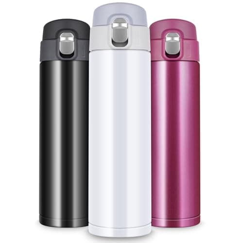 Gourde Isotherme Flintronic 500ML Acier Inoxydable Utilisée par les Outdoor Entraînements, Gourde Isotherme Eau Flnintro — #6 Blanc