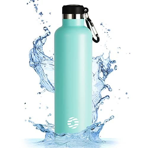 Gourde Isotherme FEIJIAN 750ml/1L - Bouteille Inox Bouche Standard pour Sportifs - Sans BPA et Cadeau Idéal — Vert Clair