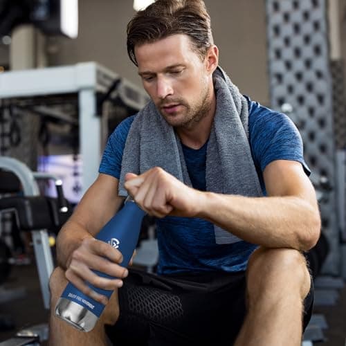 Gourde Isotherme Grsta 500ml pour Enfant et Sport - Bouteille Inox Reutilisable - Bouteille d'Eaupour Sport, École et Gy