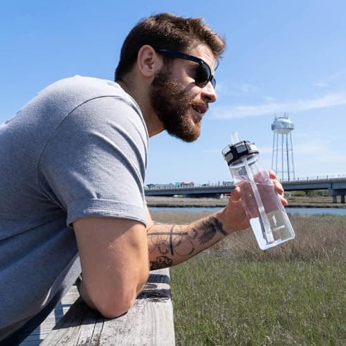 Super Sparrow Gourde TouchSip - Bouteille d'eau Tritan Sans BPA - Idéale pour le Sport et l’École