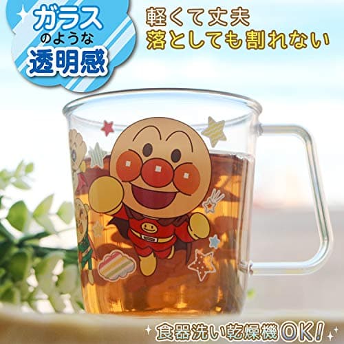 Tasse Anpanman Clair BPA-Free pour Enfants – Lek 200ml – Verre Transparent Hygiénique