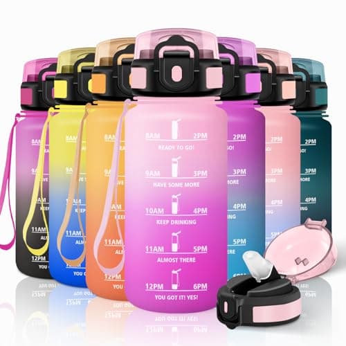 Motswedi Gourde Sport Réutilisable Roseclair et Rouge pour Enfant et Adulte Fitness et Randonnée