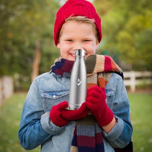 Goutte Isotherme Réutilisable 500ml, Inox Double Paroi Sans BPA, Bouteille Étanche Idéale pour Enfants et Adultes - Bure
