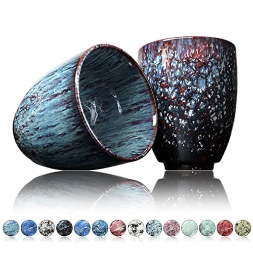 Tasses à café Ganzoo en céramique design sans anse 200ml moderne pour thé et café, accessoire de cuisine fashionable — Lemourian