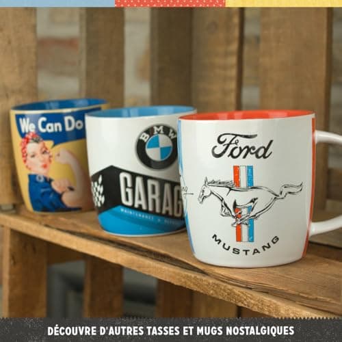 Triumph Legendary Motorcycles Nostalgic-Art Tasse à café rétro, Idée de cadeau pour fans d'accessoires motos, Design vin