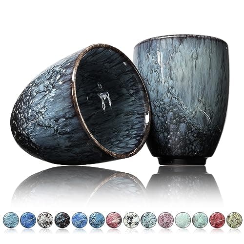Tasses à café Ganzoo en céramique design sans anse 200ml moderne pour thé et café, accessoire de cuisine fashionable