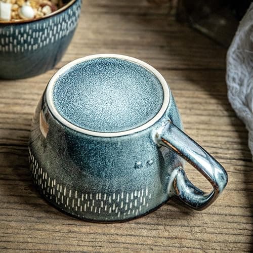 Grand bol à soupe avec poignée | Capacité de 600 ml | Idéal pour le petit-déjeuner | Convient aux desserts au lait | Oeu