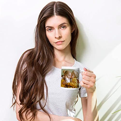 Wraplab Mug personnalisé - Tasse avec photo et texte - Idée cadeau Noël et anniversaire