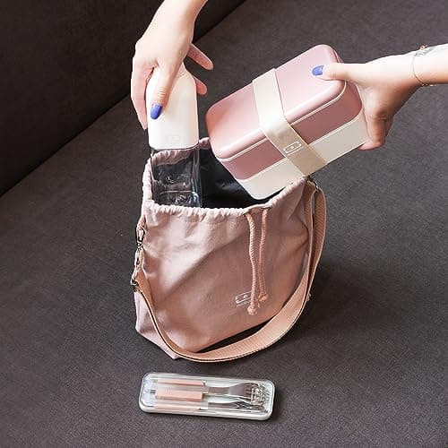 MonBento MB Fresh Rose Isotherme Repas - Diner isotherme pour boîte à lunch - Thermos lunch isotherme pour famille - Boî