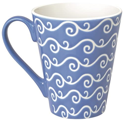 Mug Excelsa Etnika Porcelaine 275 ML Bleu Clair Famille Élégante Café
